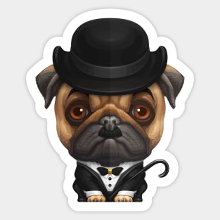 Charlie the Pug Sticker